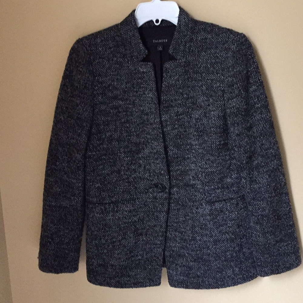 Talbots Inverted Collar One Button Blazer - image 7